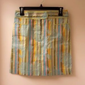 NWOT, Cynthia Steffe Paisley Stripe Skirt